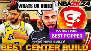 NEW BEST COMP STAGE CENTER BUILD IS THE BEST CENTER BUILD IN NBA 2K24! BEST SHOOTING CENTER BUILD!!