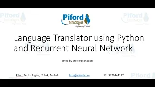 L 9 Language Translator using seq2seq Model (RNN)