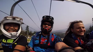My first time riding at the Whistler bike park