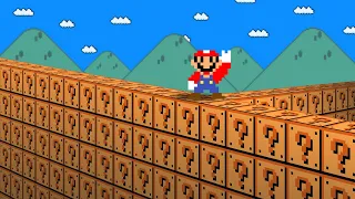 Super Mario Bros. but Mario have 1.000.000 Item Blocks