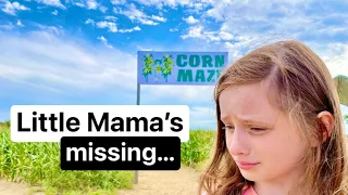 Little Mama's LOST in the corn maze...