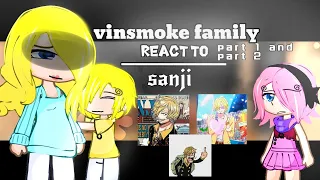 `||vinsmoke family react to sanji🚬 2/3 ~ english/russian? • onepiece