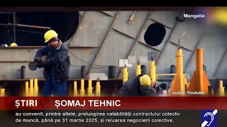 Șomaj tehnic, pe șantierul naval