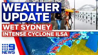 Showers increase across NSW, WA cyclone brings intense wind and storms | Weather | 9 News Australia