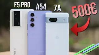 BESTES 500€-Handy?! Google Pixel 7a vs Samsung Galaxy A54 vs POCO F5 Pro