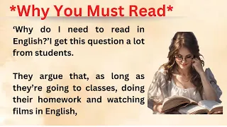 Graded Reader || Why You Must Read English Story || Improve Your English Through Story || Level 1|