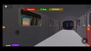 A tour of R262 train at Roblox Transit City 3 Winter Update ❄