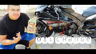 09-14 YAMAHA R1 Oil Change