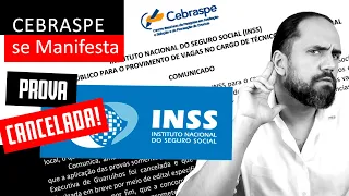 Cebraspe se Manifesta sobre CANCELAMENTO de PROVA INSS em Guarulhos