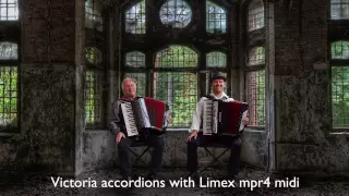 Argentine Tango  El Choclo Accordion Duo HuuBér Huib Hölzken Limex MIDI MPR4-Victoria-fisarmonica