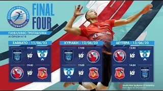 FINAL- 4 Πανελλήνιου Πρωταθλήματος Αγοριών Κ18. Πήγασος Πολίχνης - ΜΓΣ Εθνικός