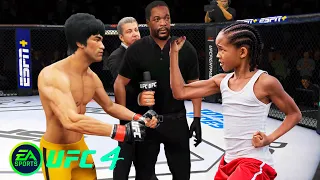 UFC4 Bruce Lee vs Karate Kid EA Sports UFC 4 PS5 Super Fight