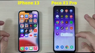 iPhone 13 vs Poco X3 Pro Speed Test