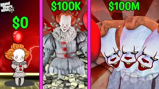 FRANKLIN Upgrading POOR PENNYWISE To RICH PENNYWISE (GTA 5)...