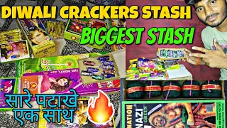 DIWALI CRACKERS STASH🔥|BIGGEST STASH😍💥