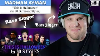 Marwan Ayman is BACK! Bass Singer Reaction (& Analysis) | "This Is Halloween"