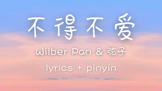 [lyrics/pinyin/engsub]《不得不爱》- Wilber Pan & 弦子 [bu de bu ai]