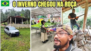 Corte de Lenha para a Lareira | Compras no Mercado | Lavei o Carro | Uma Surpresa | Sítio do Zero