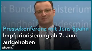 Impfpriorisierung: Pressekonferenz mit Jens Spahn