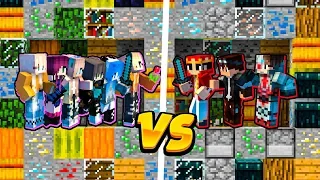 6 DZIEWCZYN vs 3 CHŁOPAKÓW! CZY DZIEWCZYNY TO WYGRAJĄ? - BLOCKED IN COMBAT w MINECRAFT