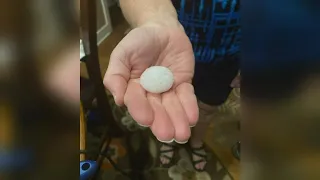 Central Iowa hit by afternoon hail storm Friday, more storms expected later on