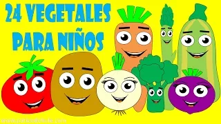 Vegetales para niños - 24 vegetales para niños - Hortalizas, Frutas y Verduras para niños