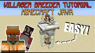 Villager Breeder TUTORIAL Minecraft Java 1.18