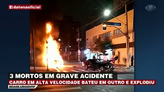Acidente grave deixa três mortos em São Paulo