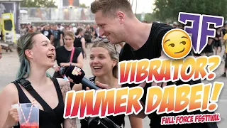 VIBRATOR? IMMER DABEI! 🍆💦😏 Straßenumfrage Full Force Festival 2022