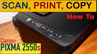 How To Scan, Print, Copy with Canon PIXMA MG2550s Printer ?