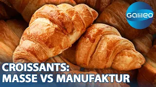 Quantität vs Qualität! 6 Mio. Croissants vom Band vs 1000 Croissants per Hand! | Galileo | ProSieben