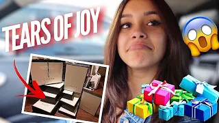 SURPRISING MY GIRLFRIEND ON HER BIRTHDAY!! (emotional) **cried**