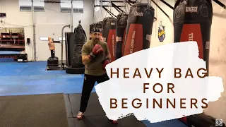 Your very first heavy bag lesson. Punching bag for beginners.