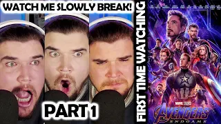 WATCH ME SLOWLY BREAK WATCHING Avengers End Game FOR THE FIRST TIME! PART 1 Movie Reaction