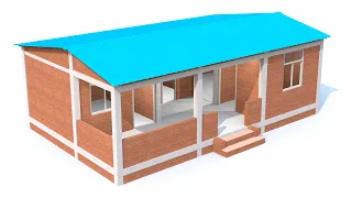 3 लाख मे गाँव के लिए टिन का घर | tin set house plan | tin roof home design with 2 bedroom