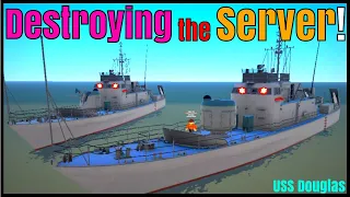 DESTROYING the SERVER With 2 NEW USS DOUGLAS in War Tycoon!