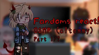 Fandoms react to DSMP [C!Tommy] [Part 1/?]