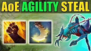 Weaver AoE Agility Steal [Sleight of Fist + Essence Shift] Dota 2 Ability Draft