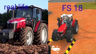 farming simulator 18 | Massey Ferguson tractor in real life FS 18|#youtube