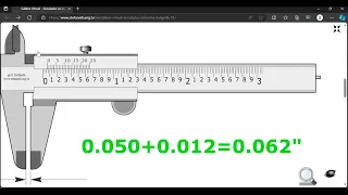 Medir con calibrador vernier en milésimas de pulgada (25 Divisiones)