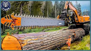 199 Incredible Fastest Big Chainsaw Cutting Tree Machines ▶12