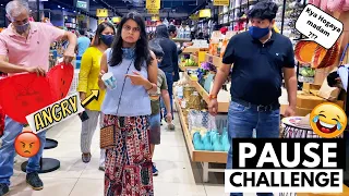 PAUSE CHALLENGE with WIFE for 24 Hours 😂