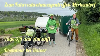 Anfahrt Tage 3 und 4 zum Fahrradwohnwagentreffen nach Merkendorf