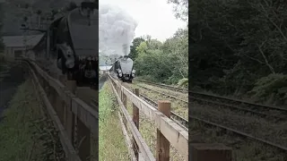 NYMR - A4 Pacific "Sir Nigel Gresley" No.4498 leaving Grosmont