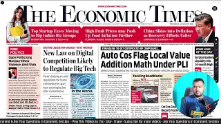 10 August 2023 - Economic Times Newspaper- Daily Business News Analysis