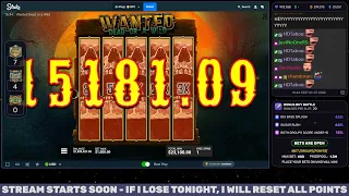 ROSHTEIN WON 18 MILLION MAX WIN WANTED DEAD OR A WILD VS VS