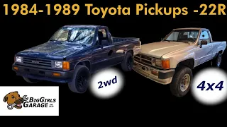 Toyota Pickup/Hilux 1984-1989 2WD 22R and 4x4 22RE - Walkaround + Drive