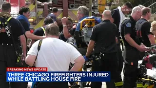 Chicago firefighter critically injured battling house fire