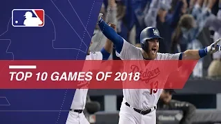 MLB's top 10 games of the 2018 season