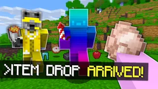 Minecraft Manhunt, But There's Item Drops...